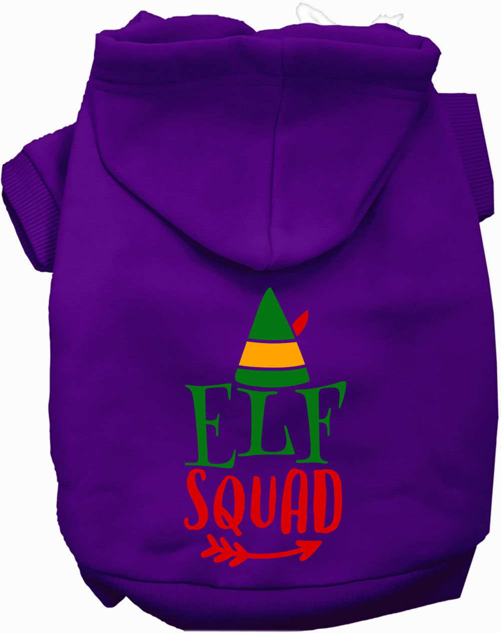 Dog Hoodie Elf Squad for Festive Holiday Pet Comfort