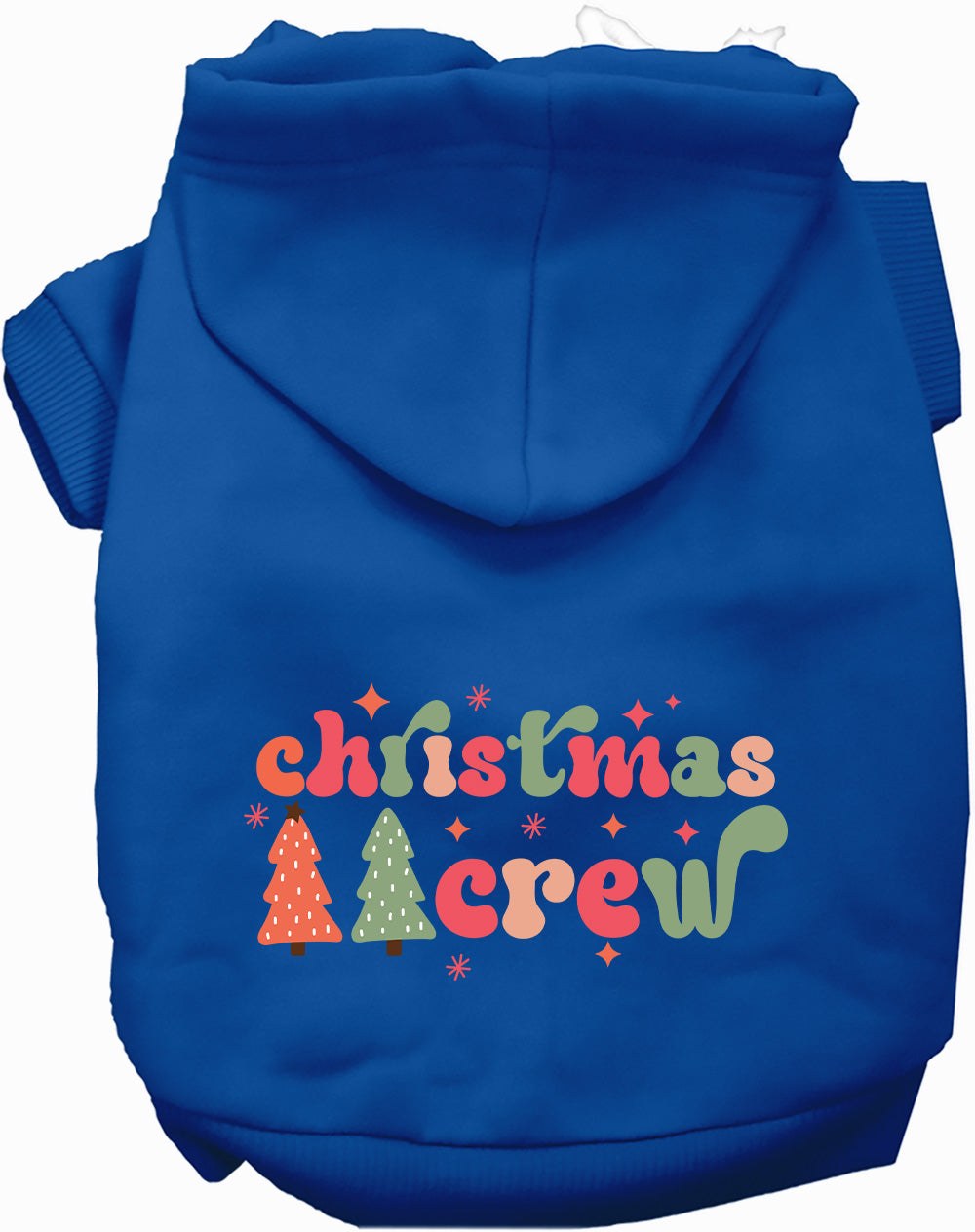 Dog Hoodie Cutesy Christmas Crew for Festive Holiday Pet
