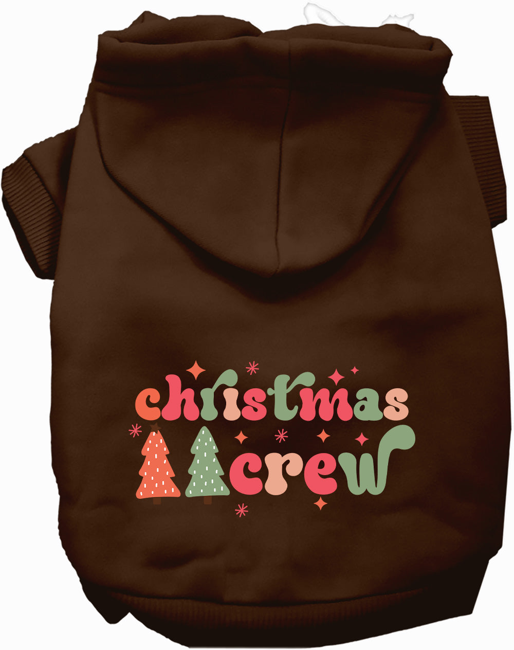 Dog Hoodie Cutesy Christmas Crew for Festive Holiday Pet