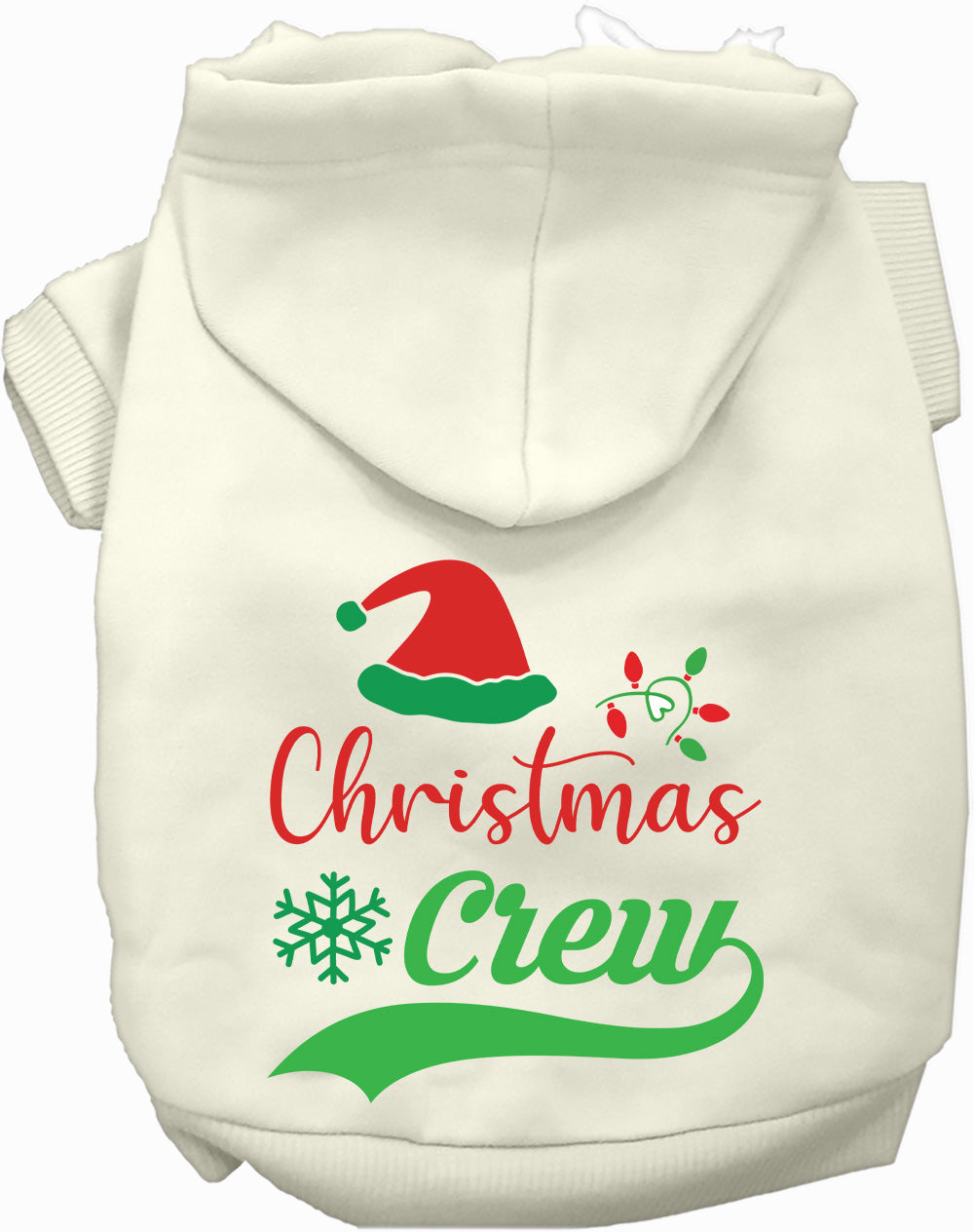 Dog Hoodie Traditional Christmas Crew for Festive Holiday
