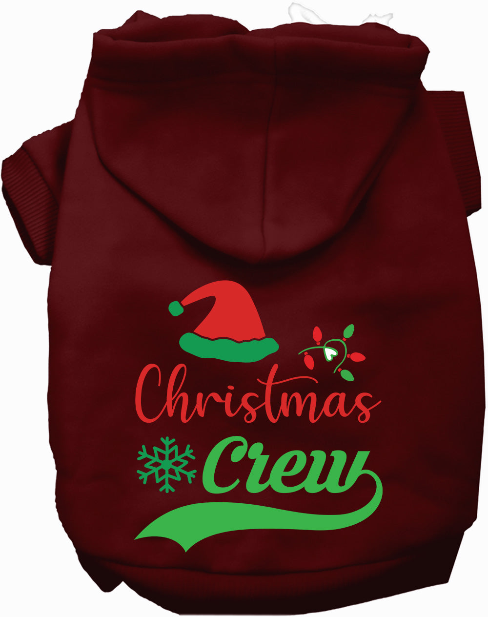 Dog Hoodie Traditional Christmas Crew for Festive Holiday