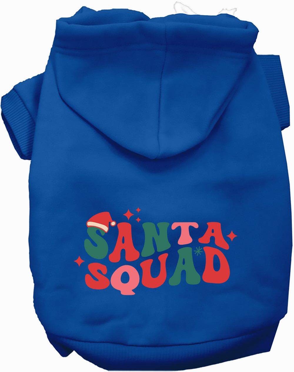 Dog Hoodie Santa Squad for Festive Holiday Pet Comfort