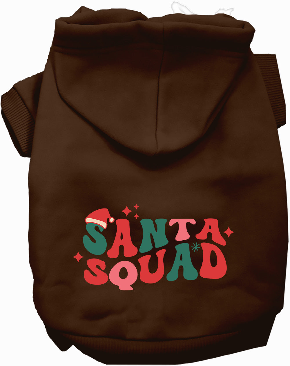 Dog Hoodie Santa Squad for Festive Holiday Pet Comfort
