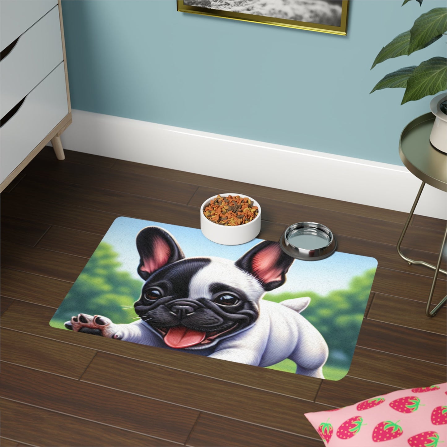 Pet Food Mat (12x18) - French Bulldog