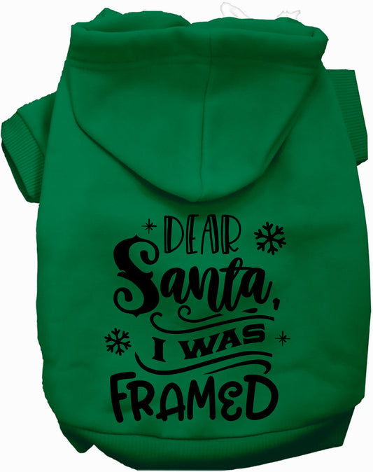 I was Framed Christmas Pet Hoodie