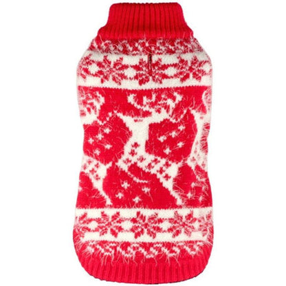 Feathersoft Reindeer Pet Sweater - Available only in Size M