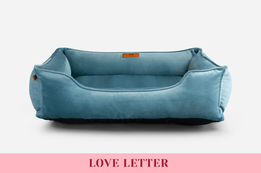 Vibrant Velvet Sleeper Dog Bed Tiffany