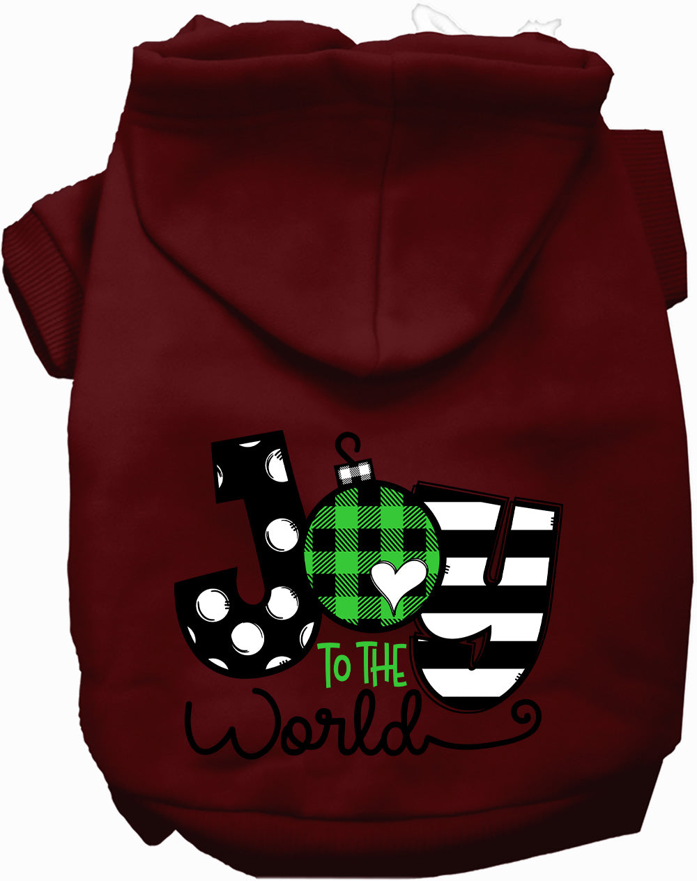 Dog Hoodie Joy to the World for Everyday Pet Style and