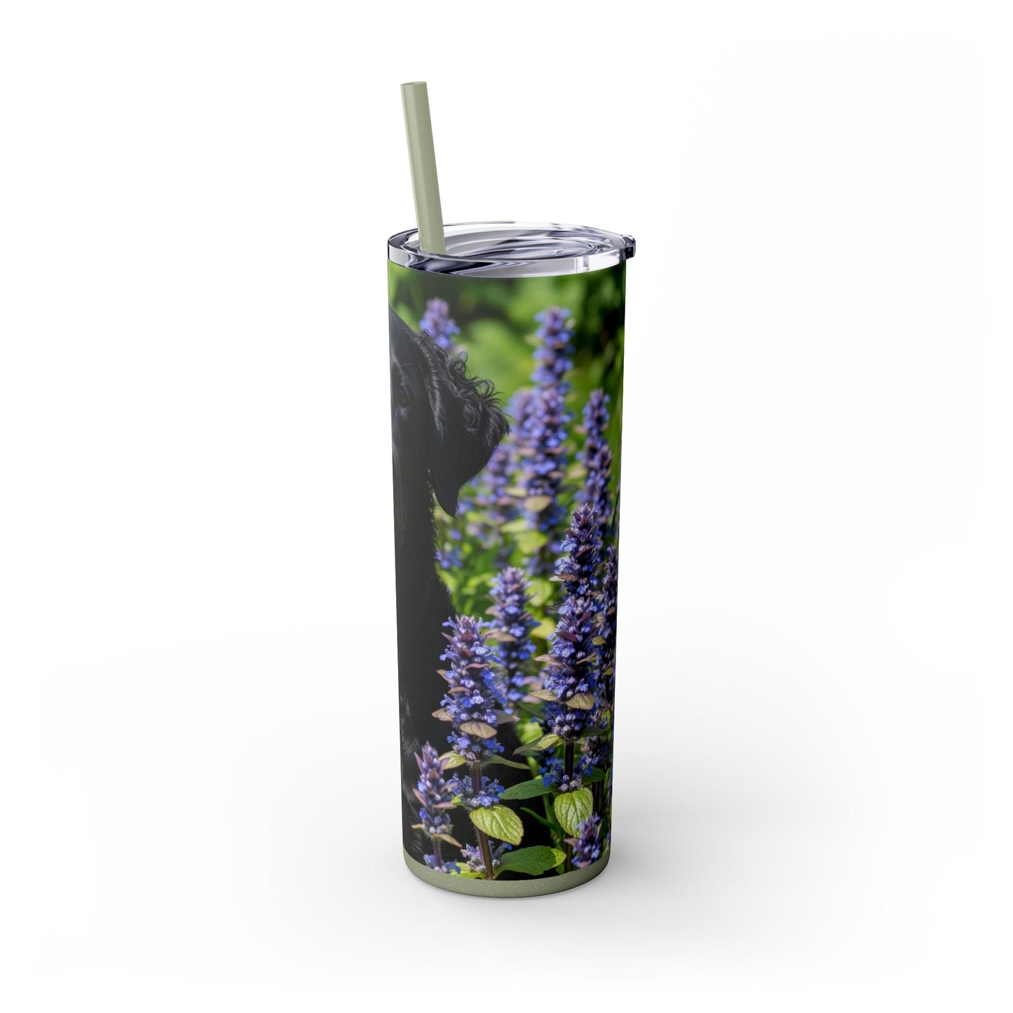 Curly Coated Retriever Tumbler with Straw, 20oz