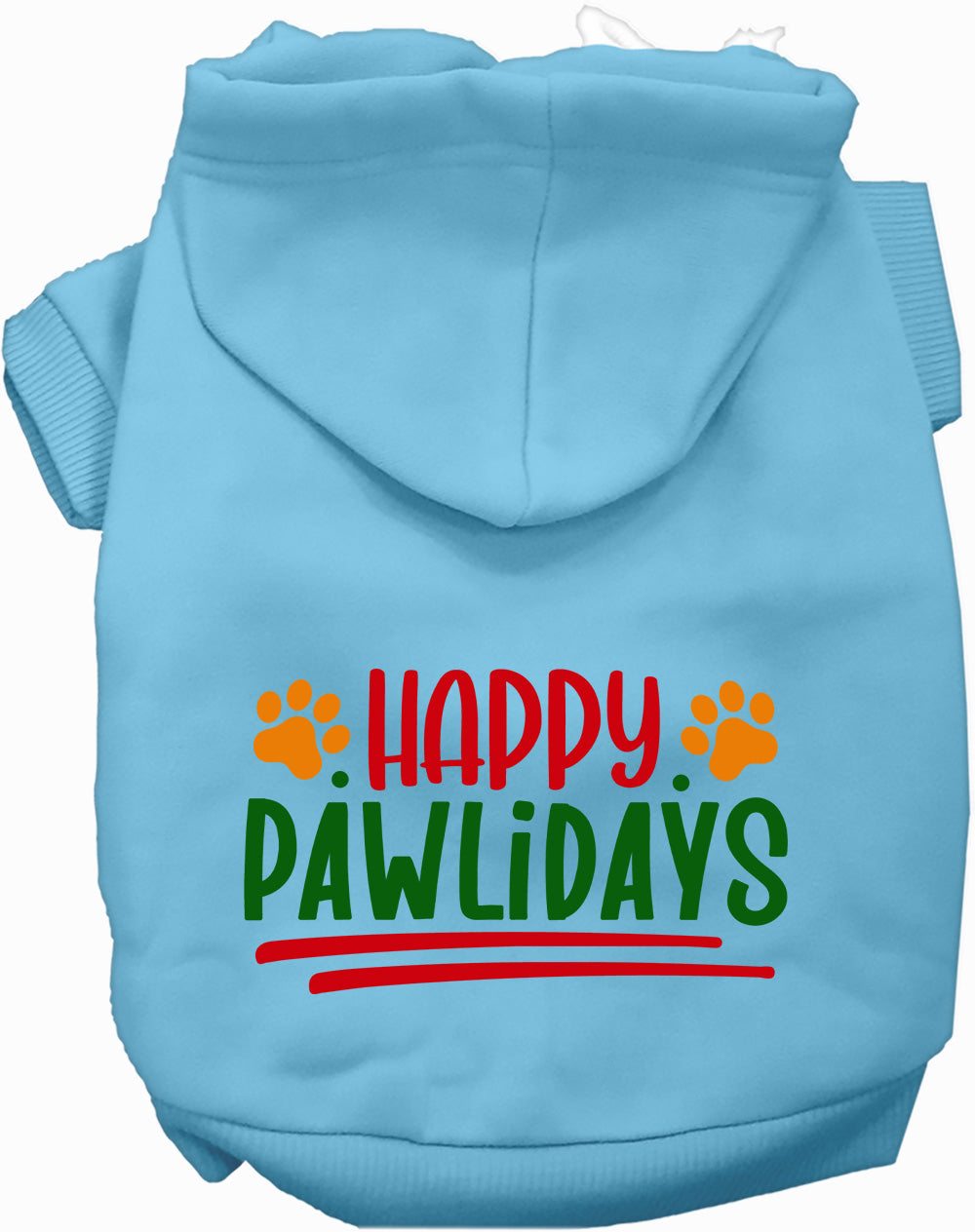 Dog Hoodie Happy Pawlidays Holiday for Festive Holiday Pet
