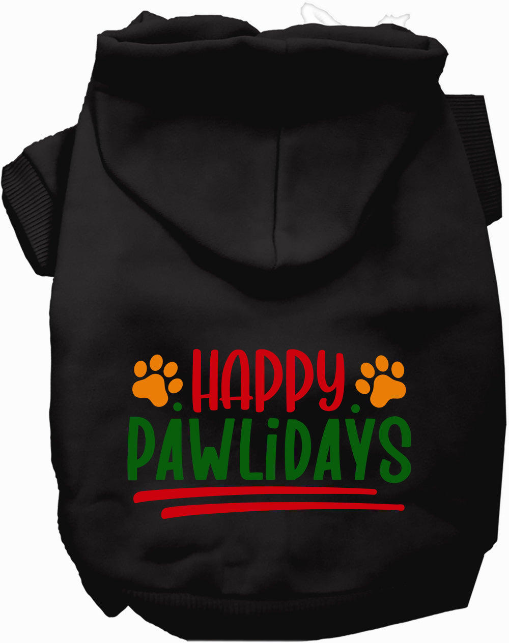 Dog Hoodie Happy Pawlidays Holiday for Festive Holiday Pet