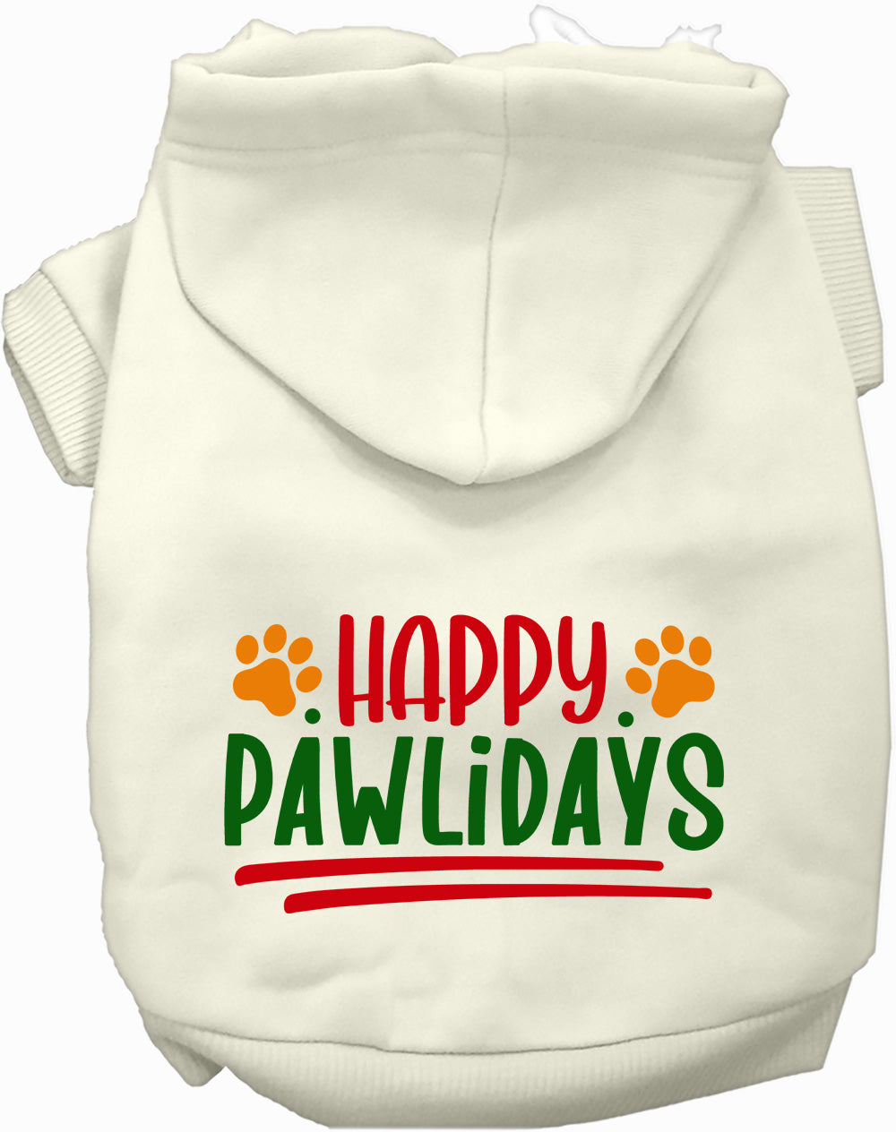 Dog Hoodie Happy Pawlidays Holiday for Festive Holiday Pet