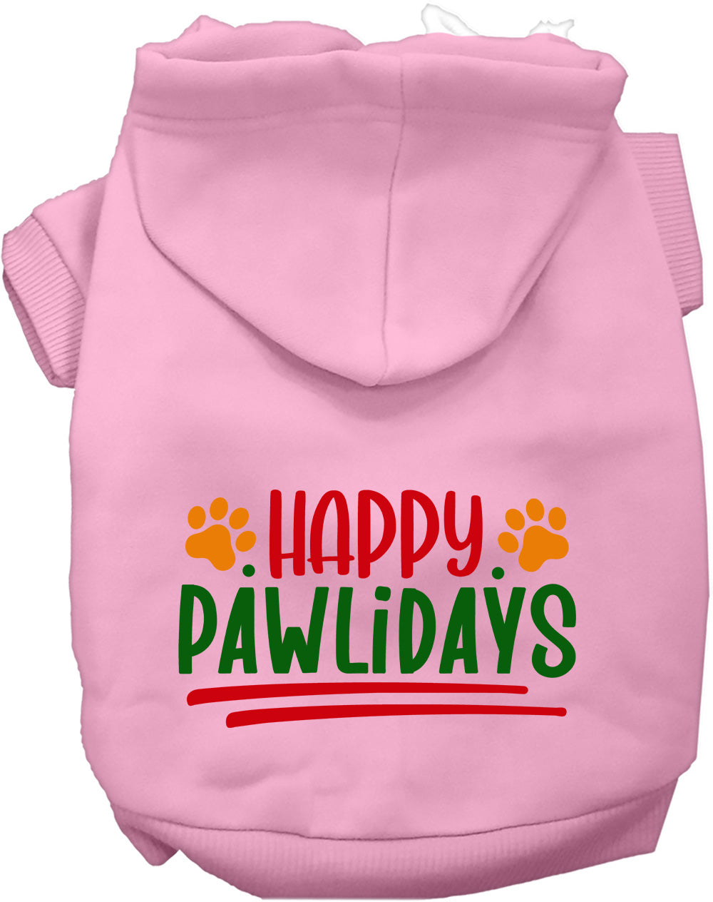 Dog Hoodie Happy Pawlidays Holiday for Festive Holiday Pet