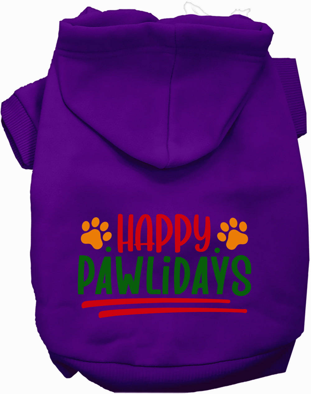 Dog Hoodie Happy Pawlidays Holiday for Festive Holiday Pet