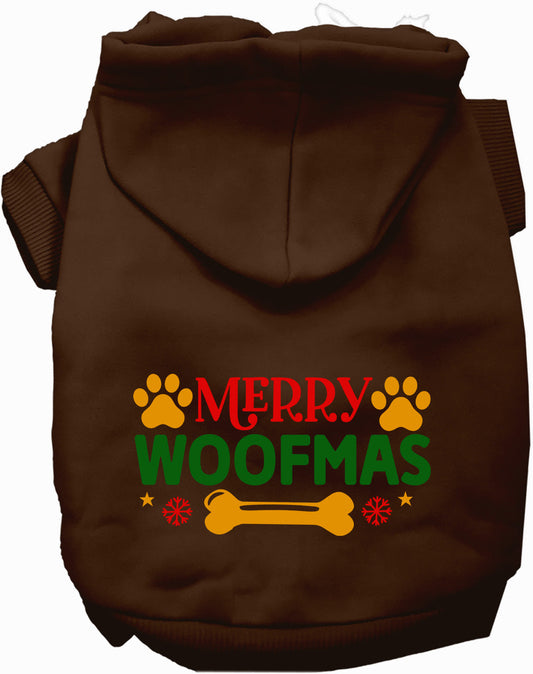 Dog Hoodie Merry Woofmas for Festive Holiday Pet Comfort