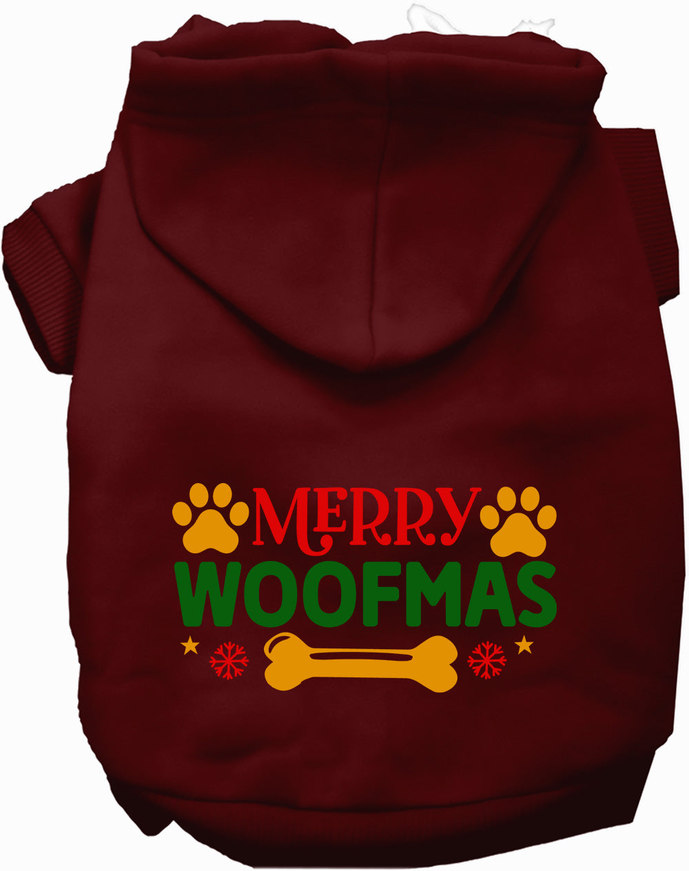 Dog Hoodie Merry Woofmas for Festive Holiday Pet Comfort