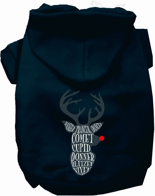 All Santa's Deer Christmas Pet Hoodie