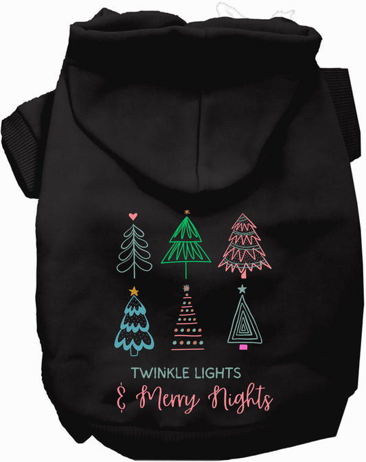 Twinkle Lights, Merry Nights Christmas Pet Hoodie