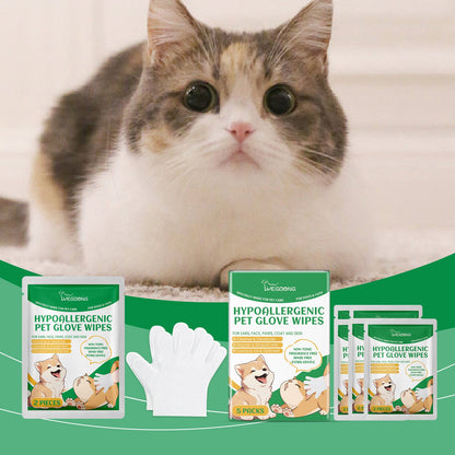 Disposable Pet Grooming Gloves for Gentle Daily Fur Cleaning