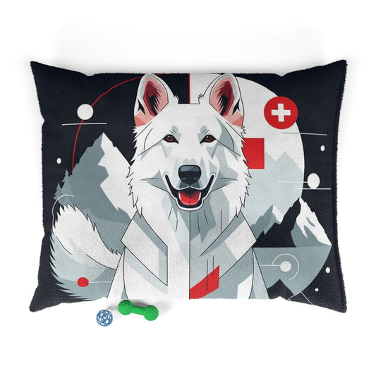 White Swiss Shepherd Dog Pet Bed