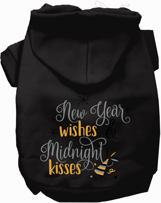 Dog Hoodie Midnight Kisses New Years for Everyday Pet Style