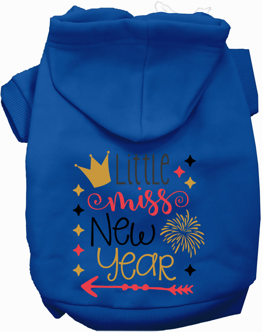 Dog Hoodie Little Miss New Year for Everyday Pet Style and