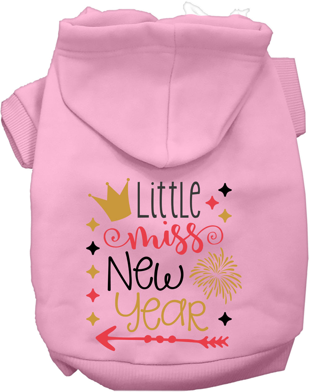 Dog Hoodie Little Miss New Year for Everyday Pet Style and