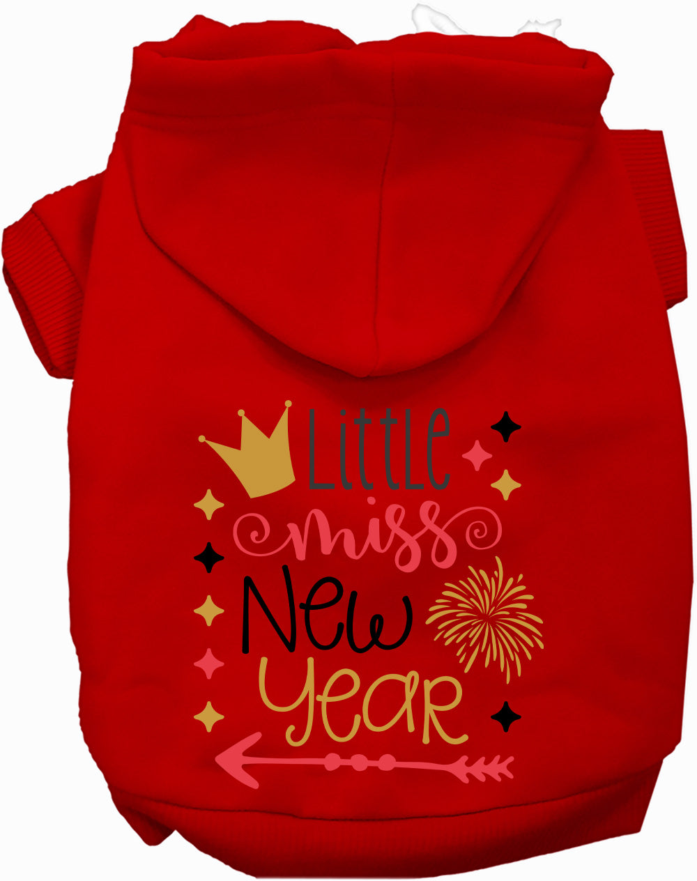 Dog Hoodie Little Miss New Year for Everyday Pet Style and