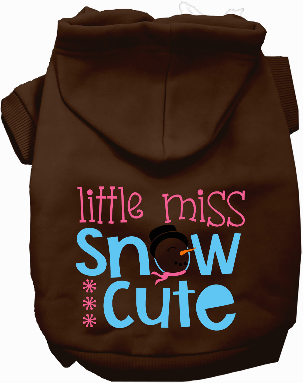 Dog Hoodie Little Miss Snow Cute for Everyday Pet Style and