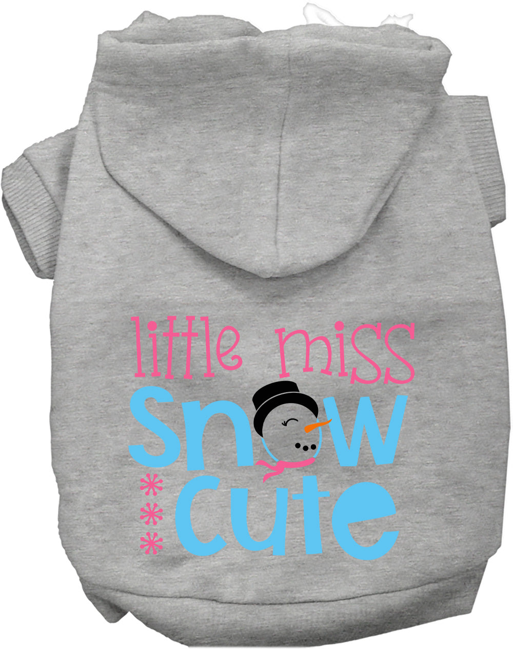 Dog Hoodie Little Miss Snow Cute for Everyday Pet Style and
