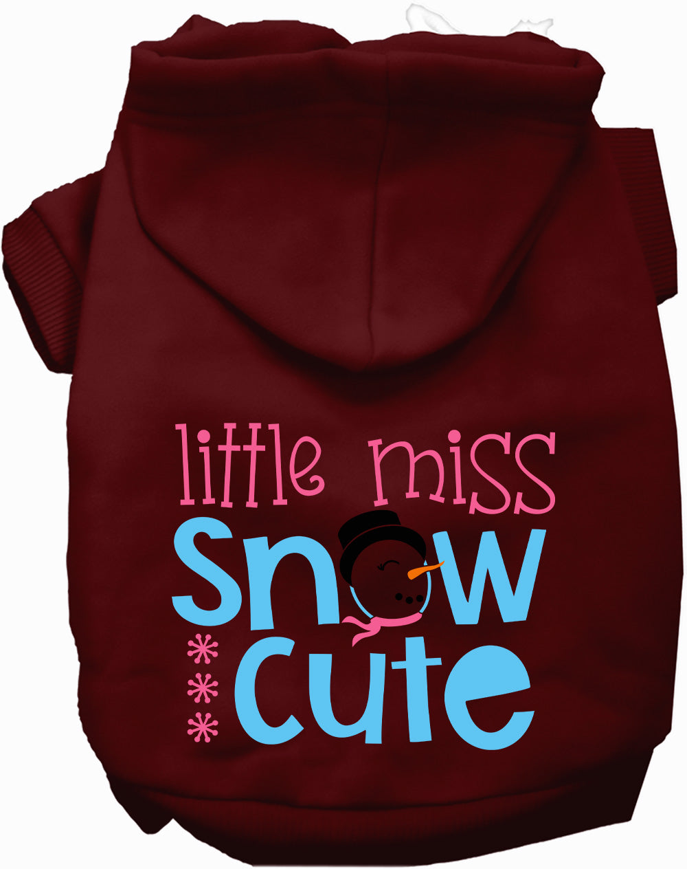 Dog Hoodie Little Miss Snow Cute for Everyday Pet Style and