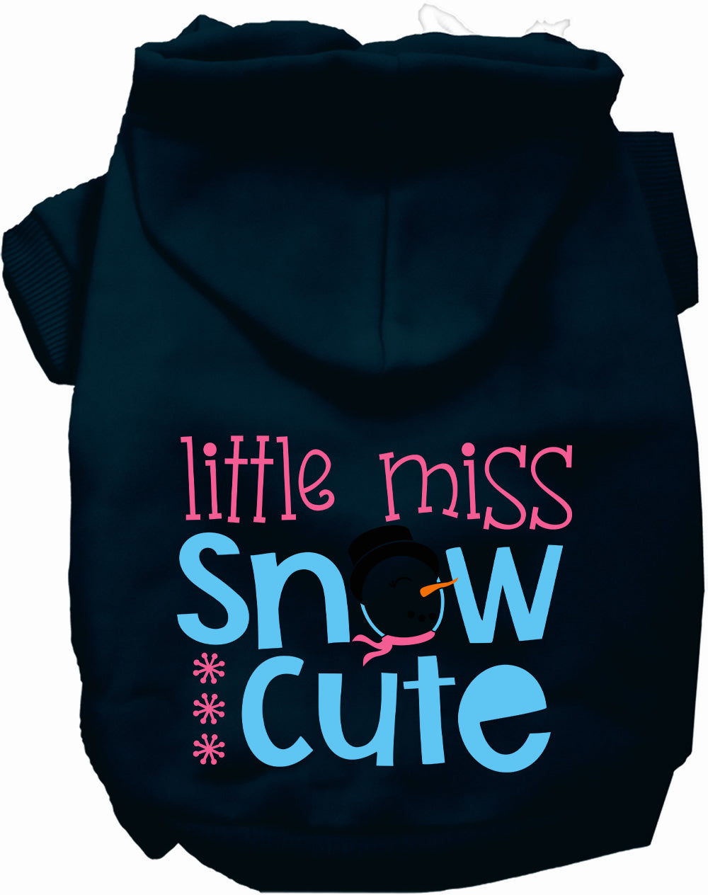 Dog Hoodie Little Miss Snow Cute for Everyday Pet Style and