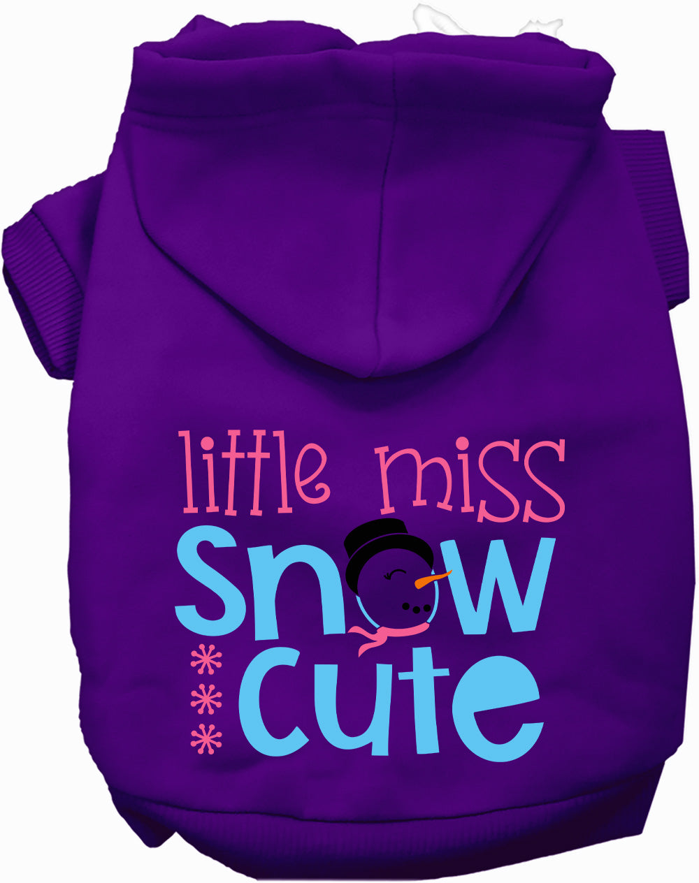 Dog Hoodie Little Miss Snow Cute for Everyday Pet Style and