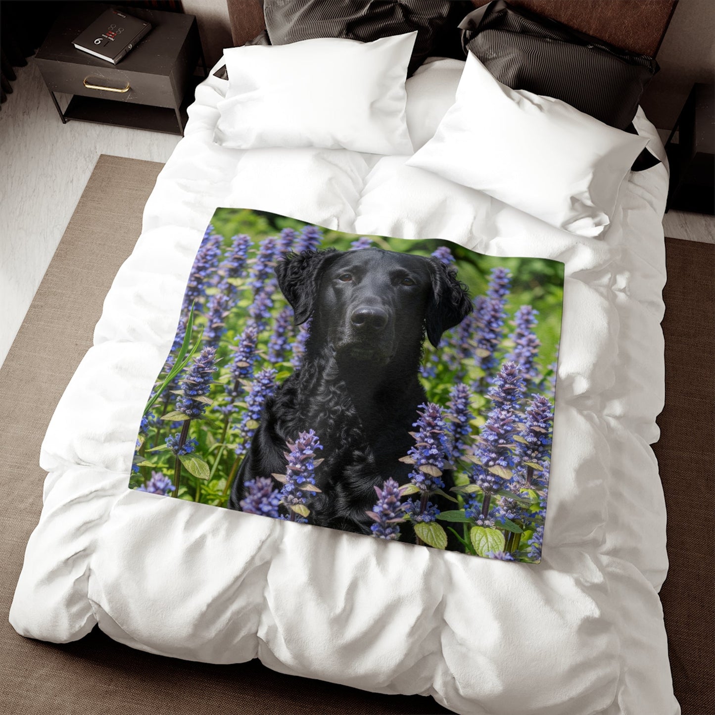 Curly Coated Retriever Sweatshirt Blanket