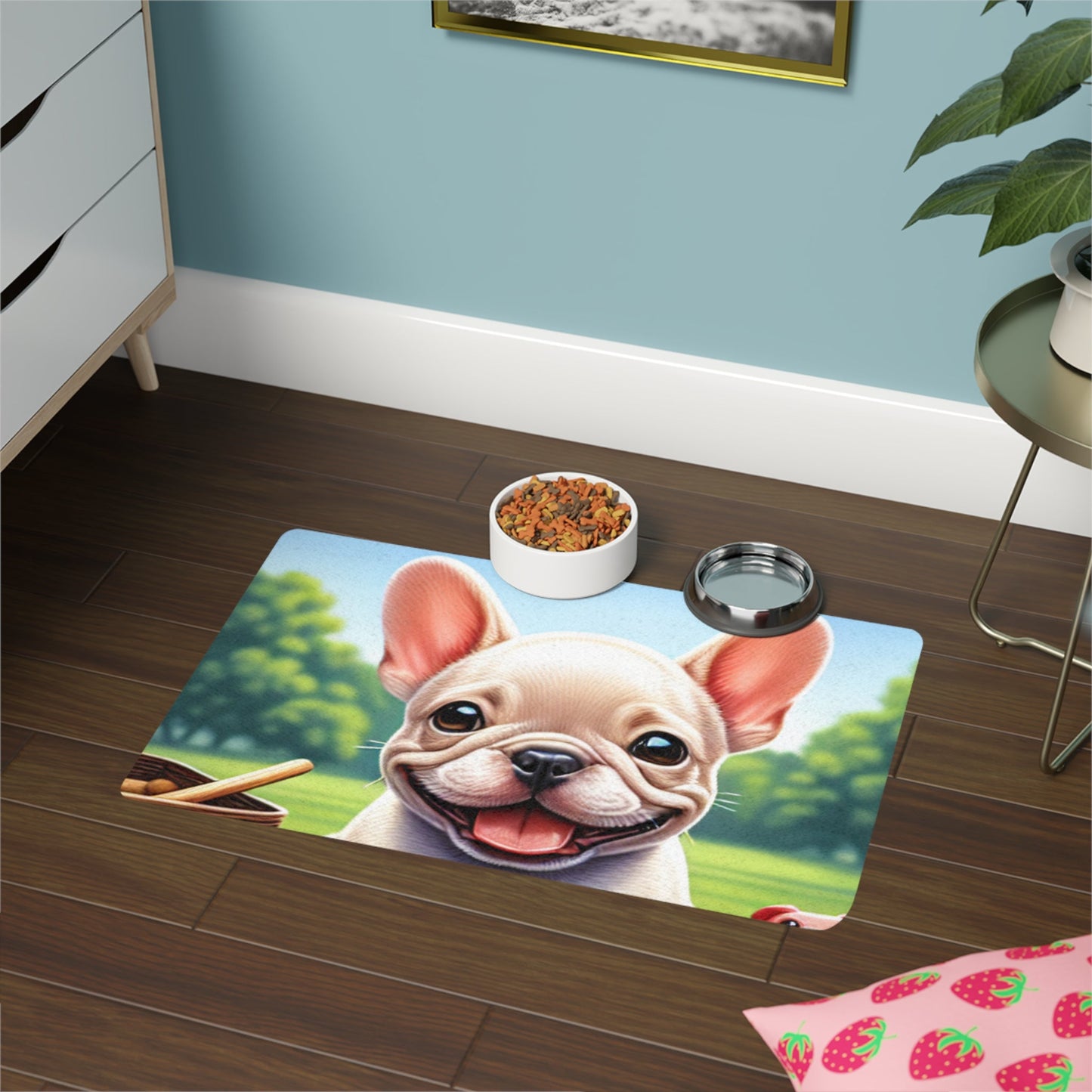 Pet Food Mat (12x18) - French Bulldog