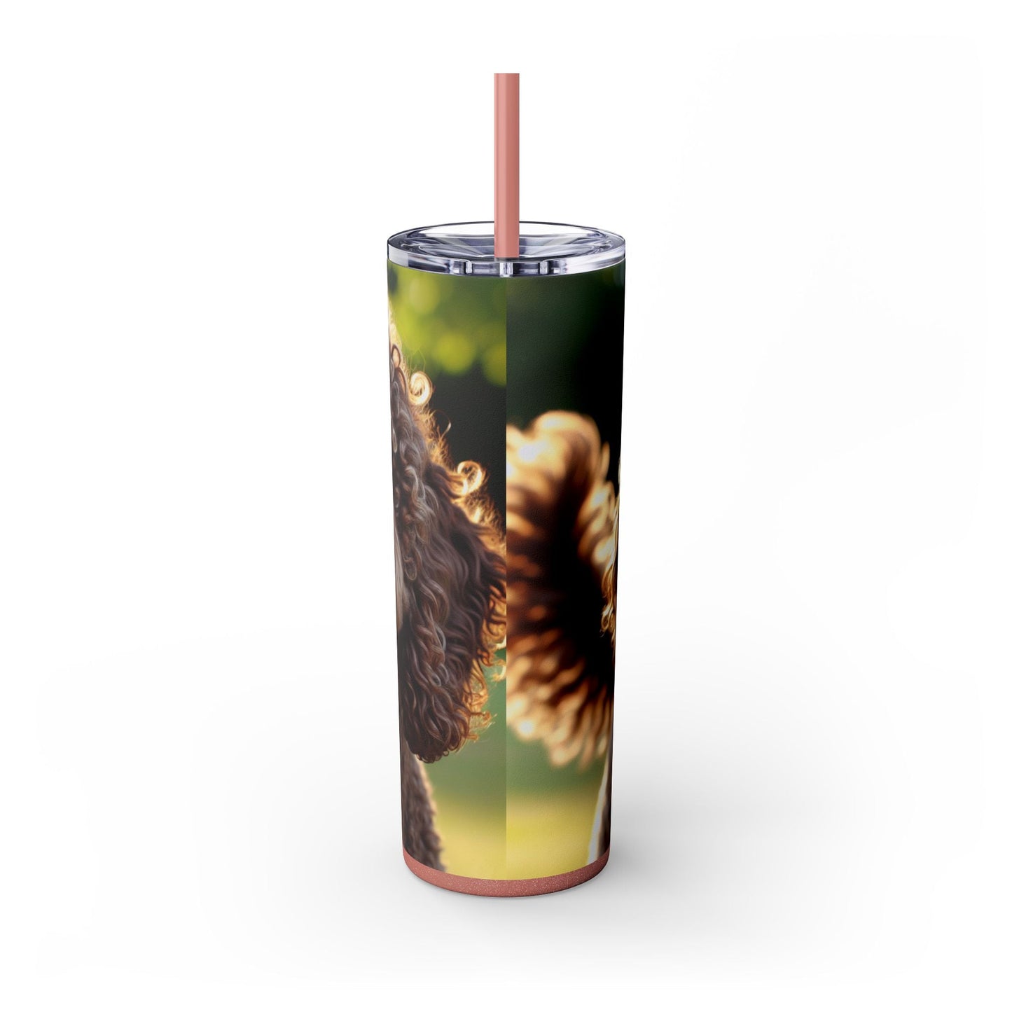 Curly Coated Retriever Tumbler with Straw, 20oz