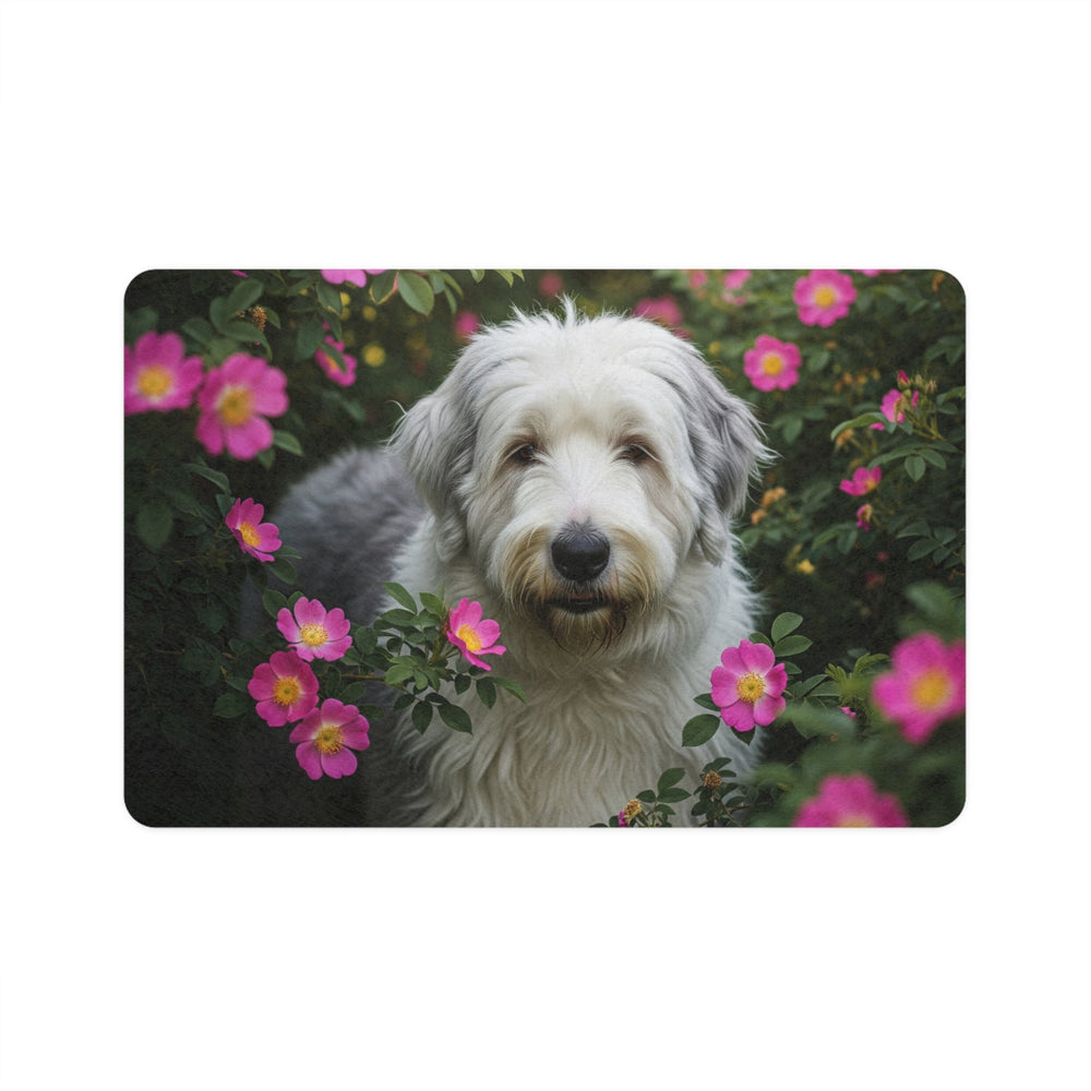 Pet Food Mat (12x18) - Old English Sheepdog