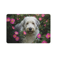Pet Food Mat (12x18) - Old English Sheepdog