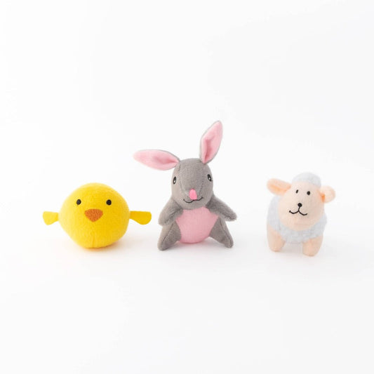 Easter Miniz Friends Plush Dog Toy Set - 3 Pk