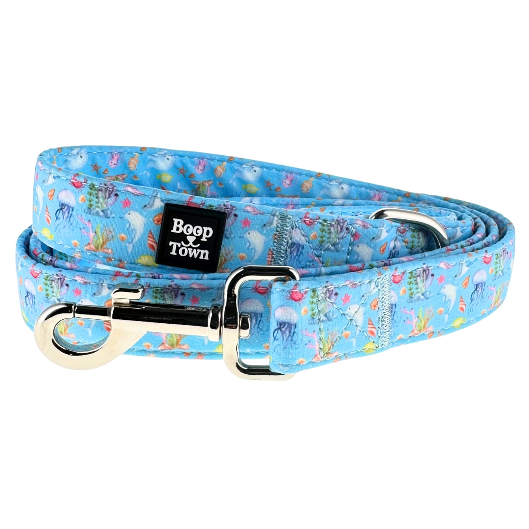 Dog Leash Sea World Pattern Cotton 5ft 3oz 🌊