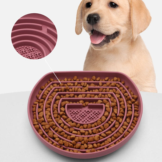 Slow Food Anti-choke Silicone With Suction Cup Pet Food