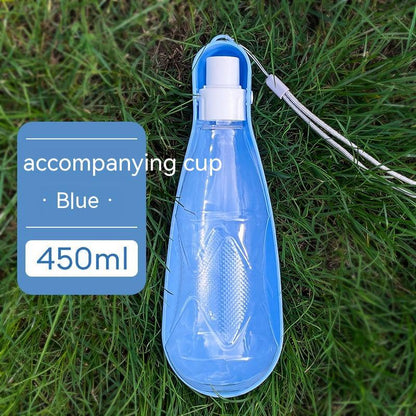 Portable 550ml Folding Dog Water Bottle for Outdoor Walks