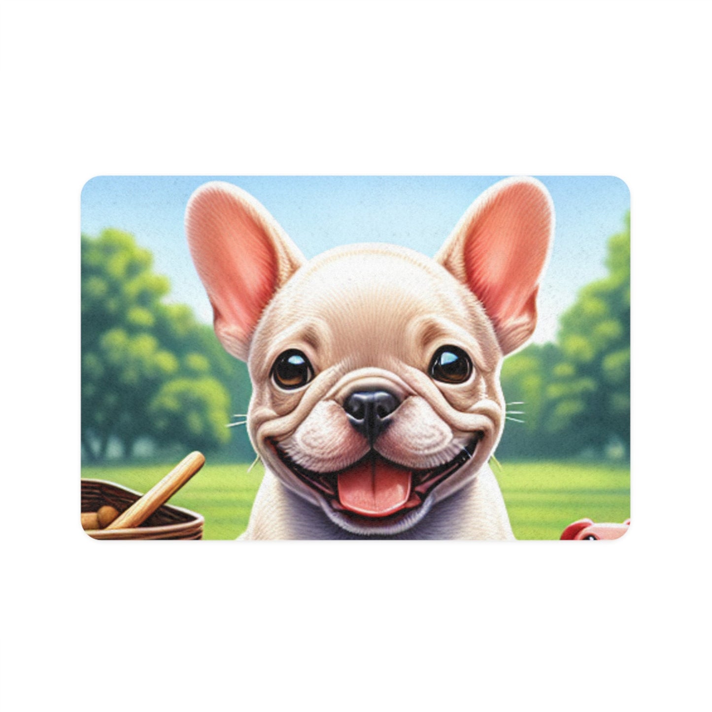 Pet Food Mat (12x18) - French Bulldog