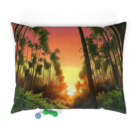 Bamboo Forest Sunrise Pet Bed