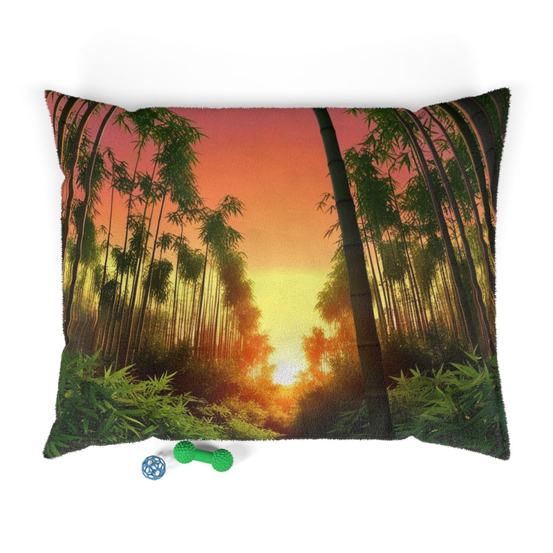 Bamboo Forest Sunrise Pet Bed