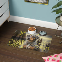 Pet Food Mat (12x18) - Catahoula Leopard Dog
