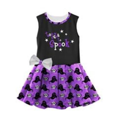 Too Cute To Spook Halloween Harness Pet Dress with matching Leash