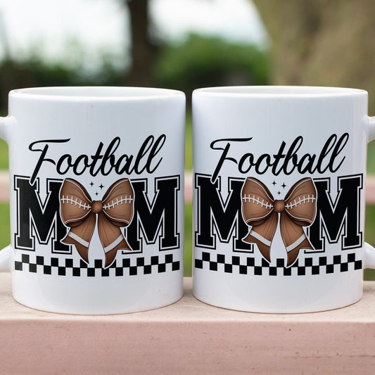 Football Mom Mug – Game Day Vibes Coffee Cup For Sporty Mama, Cheer Mom Gift, Mother’s Day Football Lover Mug 682151