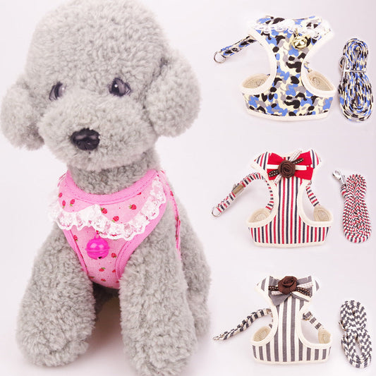 Pet Cute Chest Strap Breathable Tank Top Style Dog