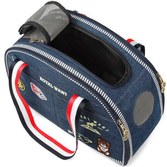 Denim Pet Carrier Travel Ready 👖